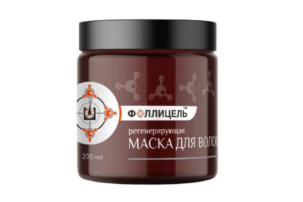 Фоллицель Регенерирующая маска c пептидами для роста волос, 200мл