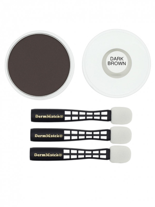DermMatch (Dark Brown) Пудра-камуфляж для волос 40гр